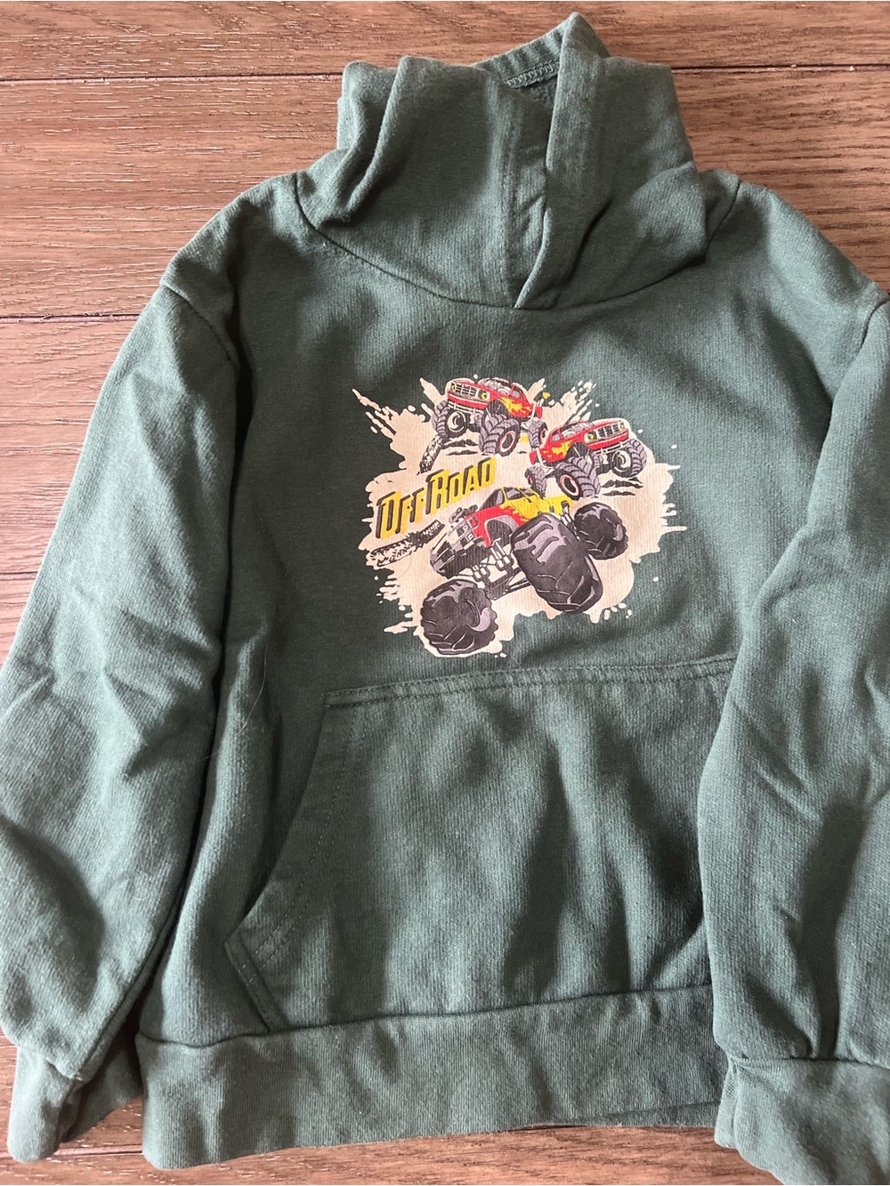 Eighty Eight Olive Green Off-Road Monster Truck Hoodie